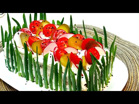 Видео: КРАСИВЫЙ ЗАКУСОЧНЫЙ ТОРТ из СЛОЕНОГО ТЕСТА