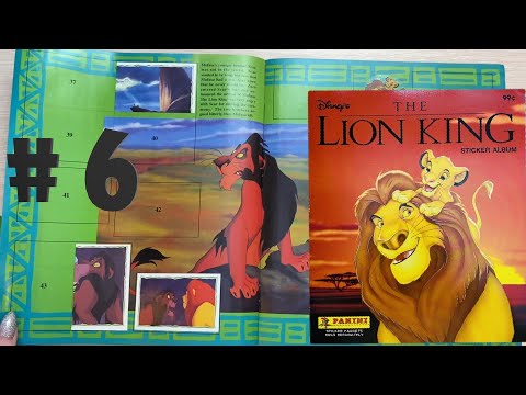 Видео: PANINI Раритетный Альбом для наклеек Король Лев (The Lion King) 1994 год. Распаковка 10 пакетиков #6