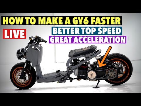 Видео: Модификации двигателя GY6 125 куб. см - 232 куб. см