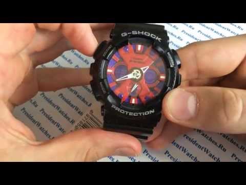 Видео: Настройка часов Casio G-SHOCK GA-120B-1A - инструкция от Watch-Forum.RU