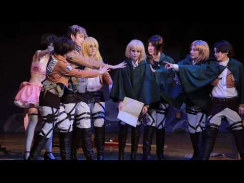 Видео: Oni-no-Yoru 16 - 28. сценка "Shingeki no Kyojin"