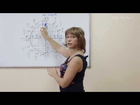 Видео: 05. Тригонометрия на ЕГЭ по математике. Знаки синуса и косинуса основных углов