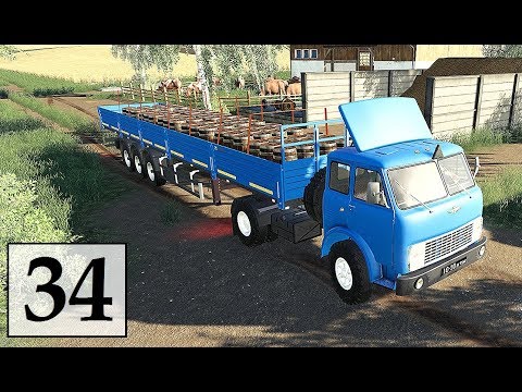 Видео: Farming Simulator 19 ЕДЕМ НА МАЗЕ ПРОДАВАТЬ МАСЛО. Фермер в с  ЯГОДНОЕ # 34