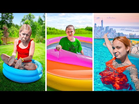 Видео: БОЛЬШОЙ vs СРЕДНИЙ vs МАЛЕНЬКИЙ БАССЕЙН!