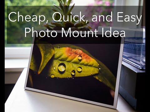 Видео: Идея быстрого, дешевого и простого крепления фотографий