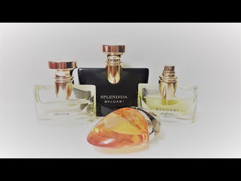 Видео: BVLGARI || Обзор ароматов Pour Femme, Iris d'Or, Jasmin Noir & Omnia Indian Garnet