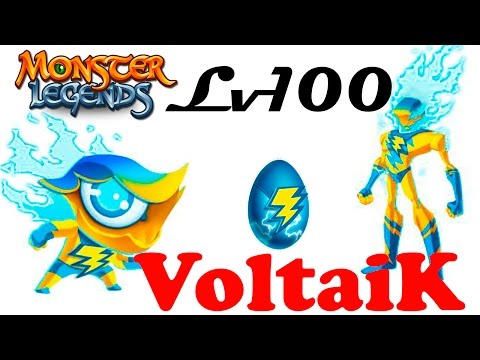 Видео: The Most Powerful Monster - Voltaik level 1 to 100 монстр на прокачку Monster Legends