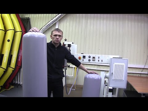 Видео: Изготовление надувных баллонов на станке для сварки ткани ПВХ