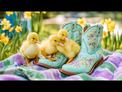 Видео: Милые утята прижимаются друг к другу от Floral Boots 🌸 Нежные вибрации природы для снятия стресса...