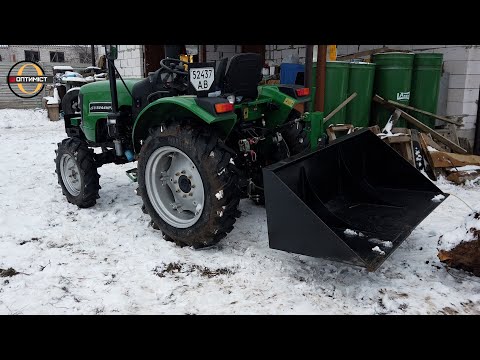Видео: Ковш до трактора ДТЗ  / Довантажувач на трактор / Оптиміст