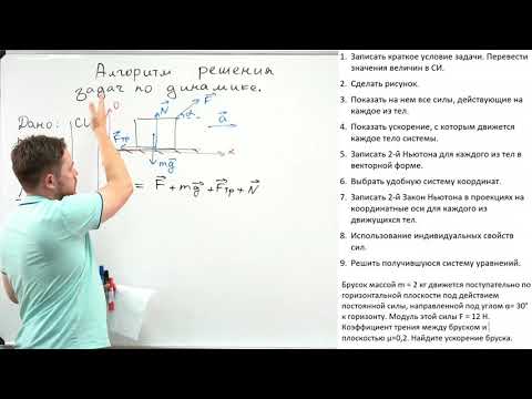 Видео: Алгоритм решения задач по динамике.