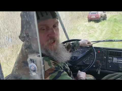 Видео: OFF ROAD верхом на Унимоге, Бородач не боится утонуть (часть-2)