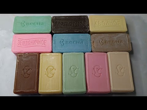 Видео: Dry Soap Cutting🔪🧱🪅Резка сухого мыла _10