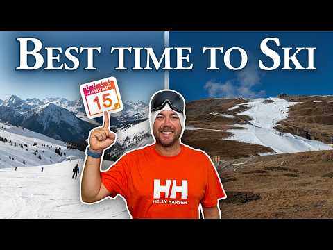 Видео: КОГДА ЛУЧШЕ ВРЕМЯ КАТАТЬСЯ НА ЛЫЖАХ во Франции