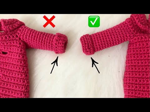 Видео: Техники амигуруми |  Как аккуратно сложить края платья?