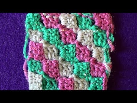 Видео: Разноцветные диагональные квадратики