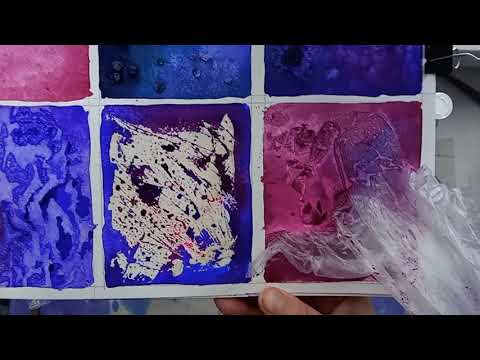 Видео: ФАКТУРЫ АКВАРЕЛЬЮ - 6 СПОСОБОВ - с комментарием