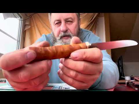Видео: N 187. Нож из полосы PGK. Рабочий универсальный нож для охоты и рыбалки