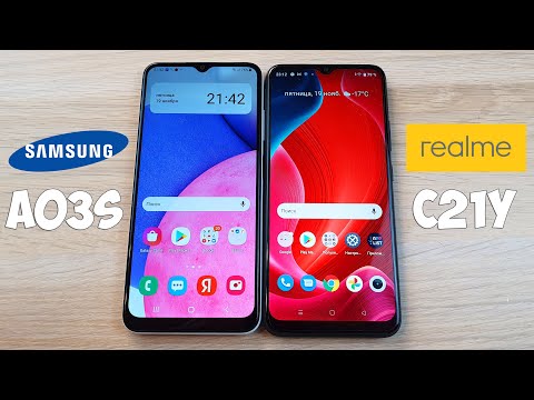 Видео: SAMSUNG GALAXY A03S VS REALME C21Y - ЧТО ЛУЧШЕ ДО 10 ТЫСЯЧ РУБЛЕЙ? ПОЛНОЕ СРАВНЕНИЕ!