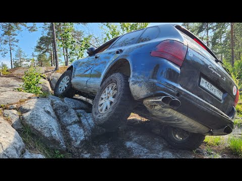 Видео: Porsche Cayenne за 250тр на скалах! Обкатываем мотор!