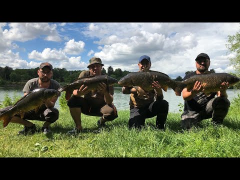 Видео: Открытие сезона во Франции!!! Бешеный клев леща и карпа !!! Трофейный Карп
