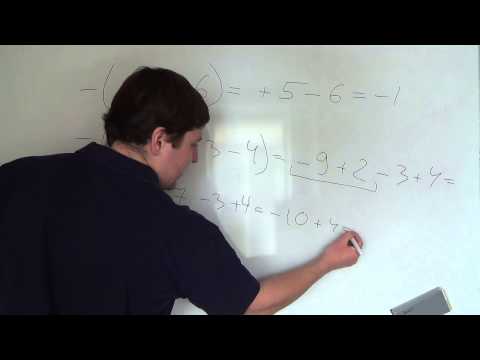 Видео: Раскрытие скобок часть 1