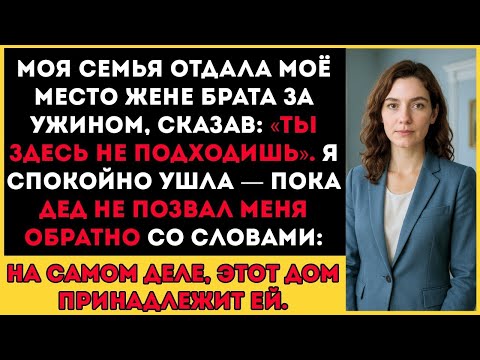 Видео: Моя семья насмехалась надо мной за ужином, пока дедушка не рассказал правду…