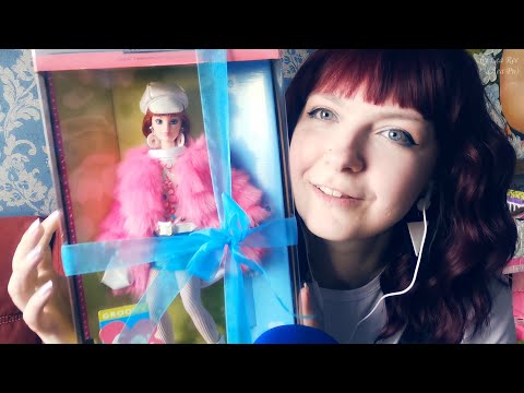 Видео: АСМР Распаковка куклы Barbie Groovy 60s ASMR Обзор Барби 60-х Шепот и триггеры на ночь
