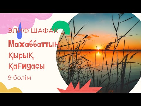 Видео: Элиф Шафак. Махаббаттың қырық қағидасы. 9 бөлім.