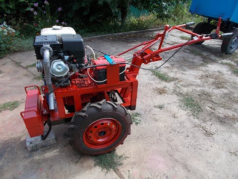 Видео: сделал самодельный тяжёлый мотоблок, процесс постройки