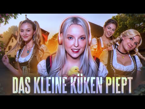 Видео: Das kleine Küken piept В ОДИН ГОЛОС (Pulcino Pio) 🐣🔥/ Песенка Трех Немок про Цыпленка