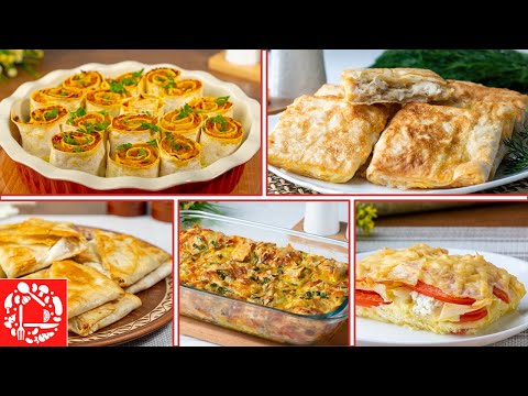 Видео: 5 потрясающих рецептов из лаваша! Очень просто и недорого!
