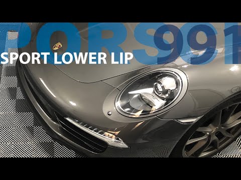 Видео: Установка нижнего спойлера — Porsche 911 991