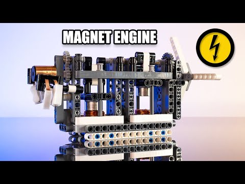 Видео: Lego Piston Power: создание ЭЛЕКТРОМАГНИТНЫХ двигателей!