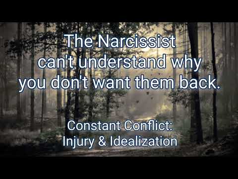 Видео: #Нарцисс находится в постоянном конфликте: он не может понять, почему вы не хотите его возвращения.