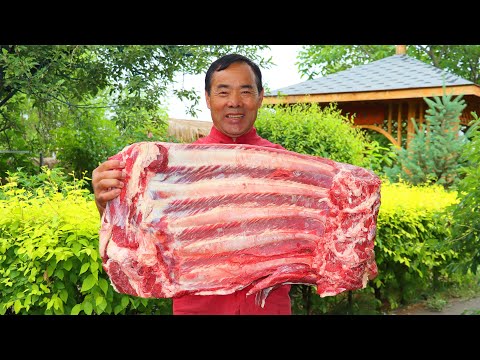 Видео: Огромные говяжьи ребра, тушеные и жареные с чили! Вкус - настоящая находка! | Дядя Сельский Гурман