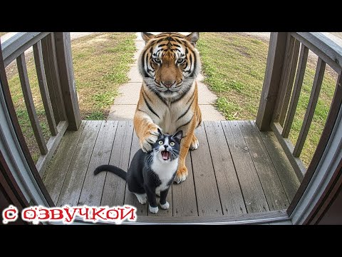 Видео: Приколы с котами! С ОЗВУЧКОЙ! САМЫЕ СМЕШНЫЕ ЖИВОТНЫЕ! Смешные котики! УГАР!