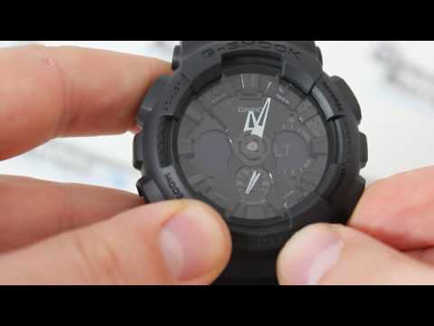 Видео: Casio G-SHOCK GA-120BB-1A [GA-120BB-1AER] - Как настроить G-Shock, инструкция