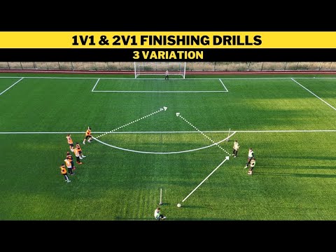 Видео: Упражнения на Завершение 1v1 & 2v1 | 3 Вариации | Футбольная Тренировка