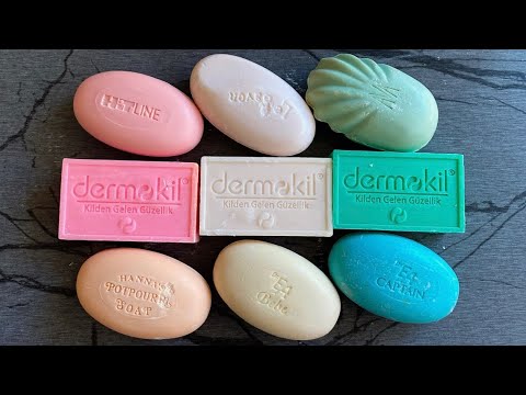 Видео: Cutting luxury dry soap | Резка роскошного сухого мыла | Carving very dry old soap