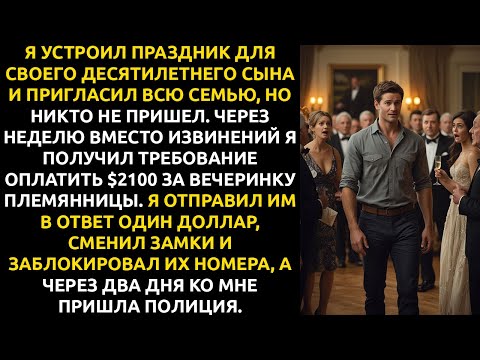 Видео: НИКТО не пришел на день рождения СЫНА. А через неделю мама потребовала $2100 на другую вечеринку