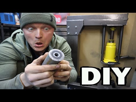 Видео: Мега мощный DIY.  How To Make Hydraulic Press Machine -DIY
