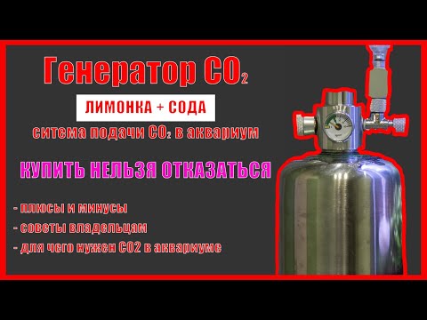 Видео: ГЕНЕРАТОР CO2 на Лимонке и Соде в Баллоне. Отзыв. Сравнение. Советы как Пользоваться. Зачем НУЖЕН