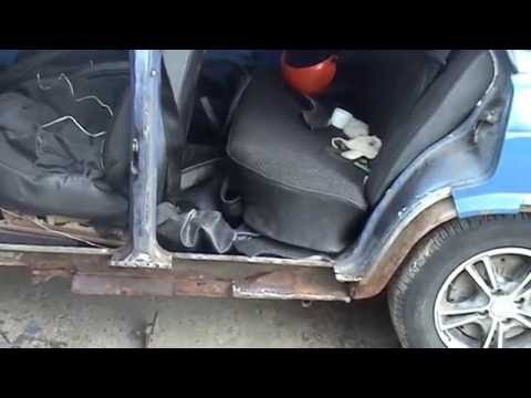 Видео: И снова ЗДРАВСТВУЙТЕ!  Кузовной ремонт Ваз 2107i ч.З, ставим соединитель порога