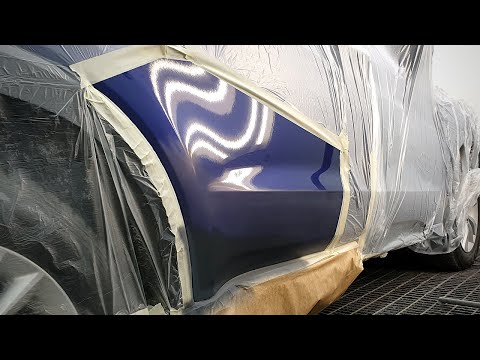 Видео: Car painting | Покраска переходом | Extreme zone blending paint & clear coat / Polishing