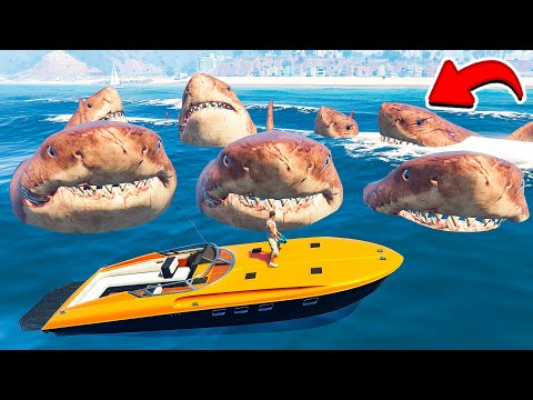 Видео: НАШЁЛ СТАЮ МЕГАЛОДОНОВ! МЕГ и ВПАДИНА в ГТА 5 МОДЫ! MEG 2 ОБЗОР МОДА В GTA 5! ВИДЕО MODS