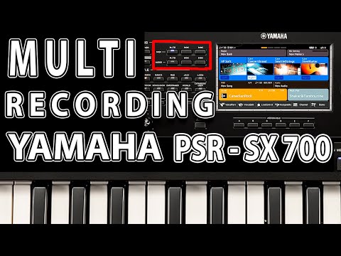 Видео: Yamaha PSR SX700 - MIDI Multi Recording, обзор на русском.