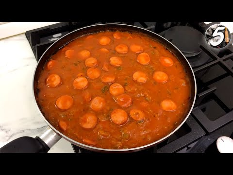 Видео: ЛУЧШАЯ ПОДЛИВА с сосисками / Очень вкусно с любым гарниром / 5 минут и готово