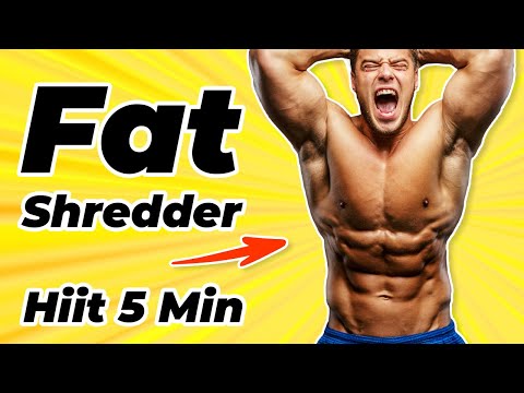 Видео: Fat Shredder Высокоинтенсивная тренировка без отдыха (5 минут)