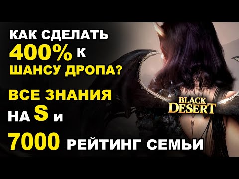 Видео: 400% к шансу дропа: Знания, рейтинг и БАФЫ в БДО (BDO - Black Desert